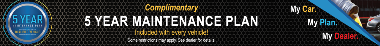 2 Year Maintenance Plan with Every Purchase at European Motors